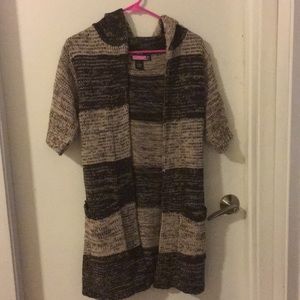 Hooded cardigan